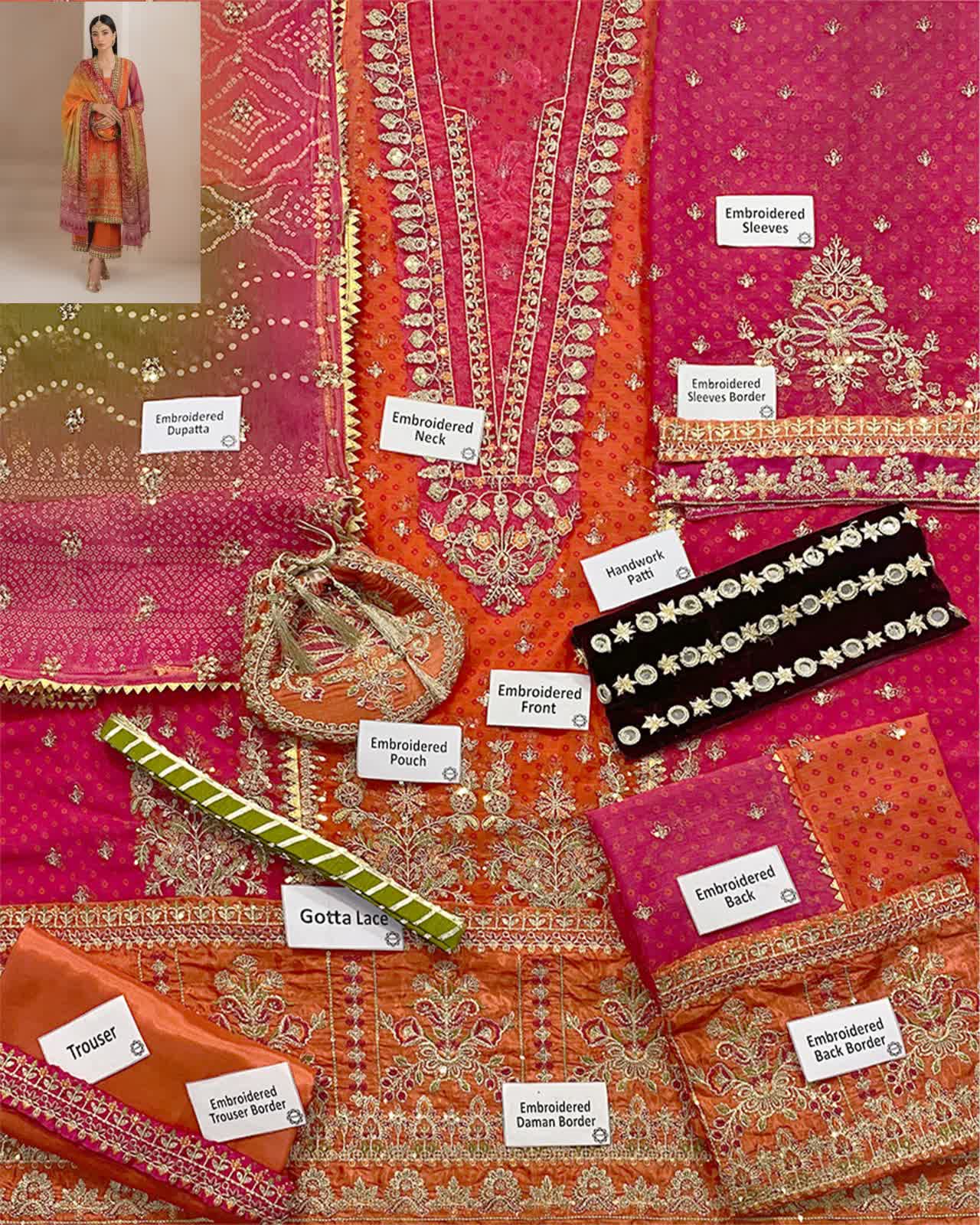 Baroque Luxury Chiffon Formal Wedding Collection – Mehndi Vibes