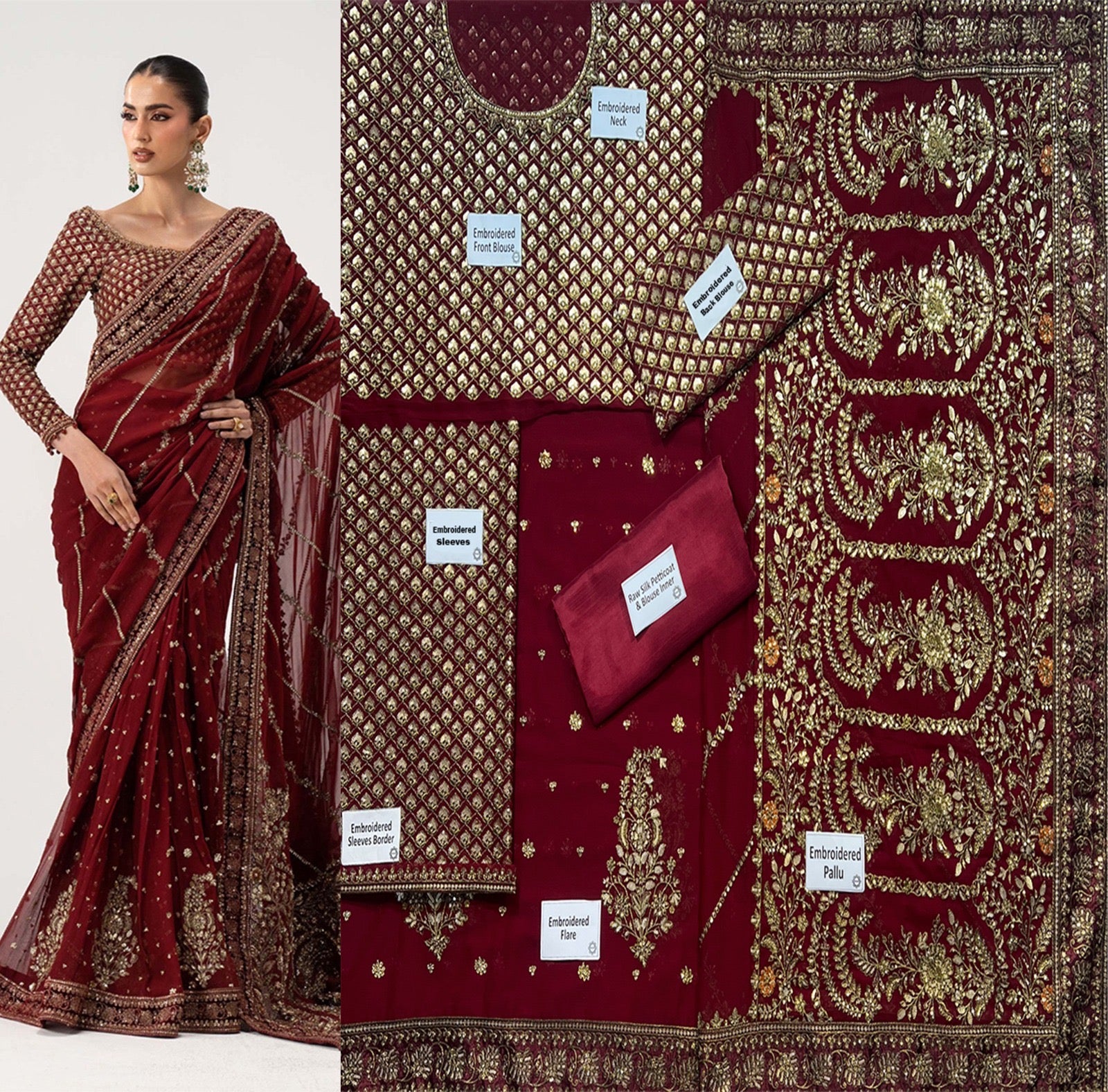 MARIA B LUXURY FORMAL WEDDING SAREE COLLECTION