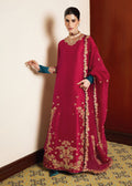 Hussain Rehar Luxury Pret Formal Wedding Collection – Pink & Seagreen