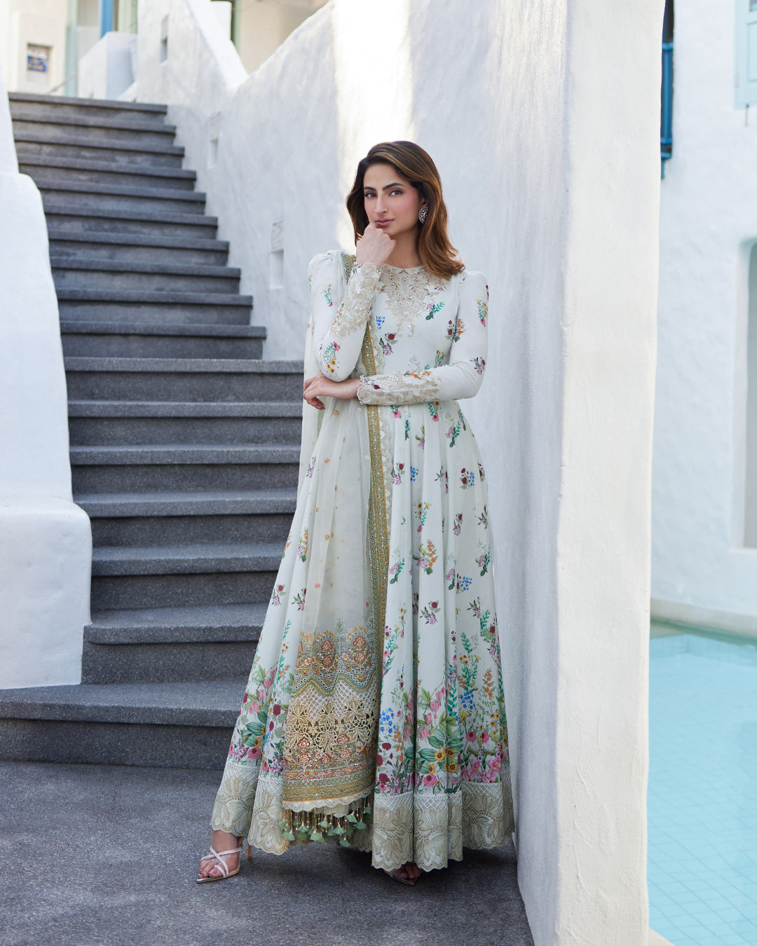 Faiza Saqlain Digital Printed Luxury Swiss Lawn Collection - Pearl Flora