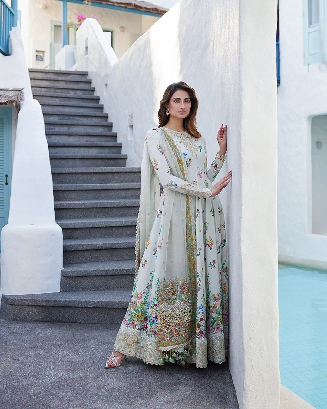 Faiza Saqlain Digital Printed Luxury Swiss Lawn Collection - Pearl Flora