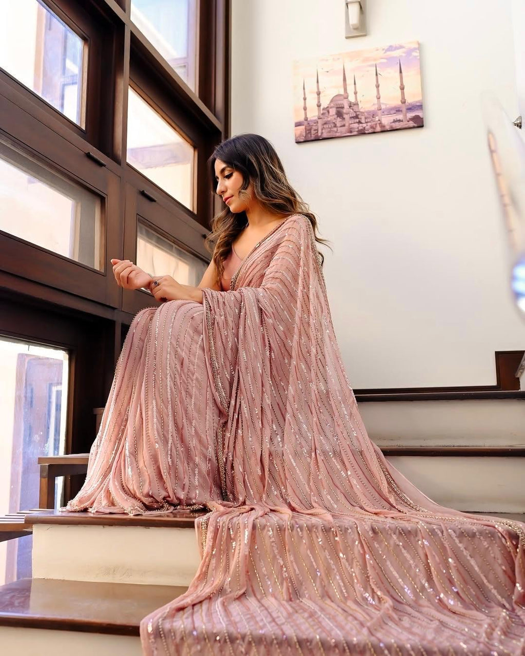 EMBROIDERED CHIFFON SAREE COLLECTION