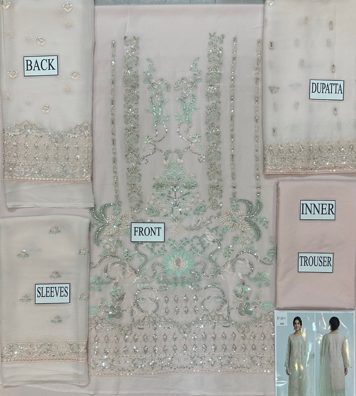 Naqsh LUXURY EMBROIDERED BEMBER CHIFFON COLLECTION