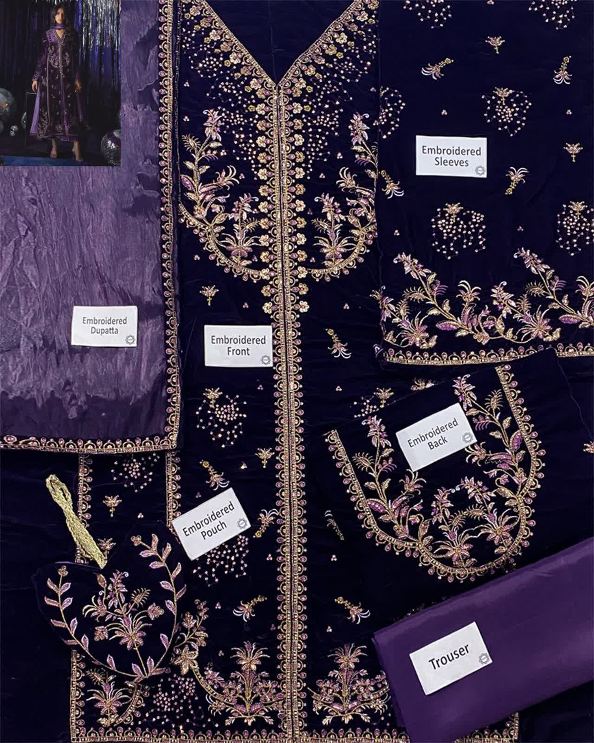 Farah Talib LUXURY FORMAL VELVET WEDDING COLLECTION