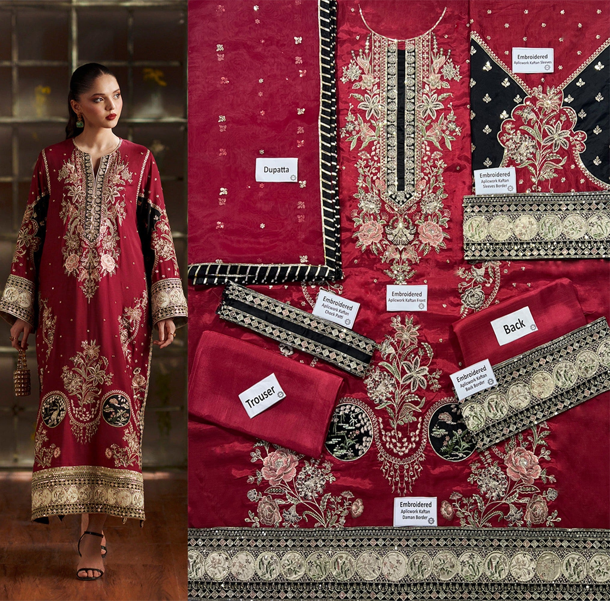 Ethinic Kaftan LUXURY FORMAL RAWSILK COLLECTION