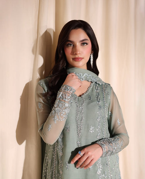 AZURE CHIFFON EMBROIDERED COLLECTION