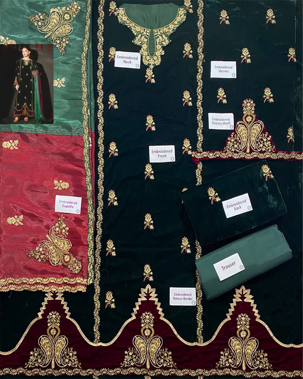 Ansab Jehangir LUXURY FORMAL VELVET WEDDING COLLECTION