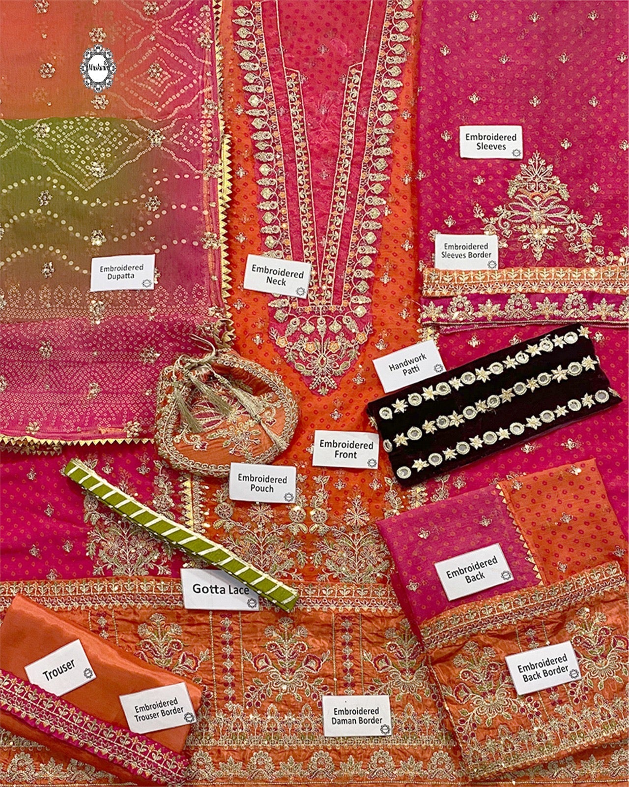 Baroque Luxury Chiffon Formal Wedding Collection – Mehndi Vibes