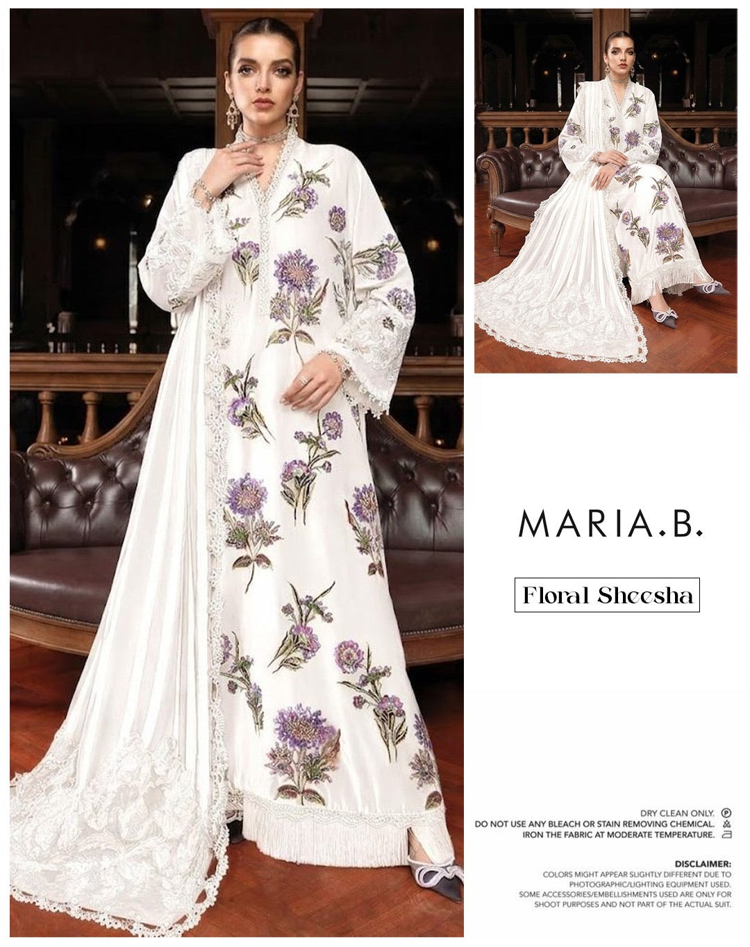 Maria.b Luxury Formals - Floral Sheesha