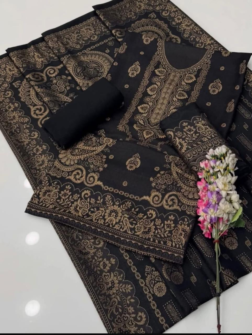 PASHMINA JACQUARD 3-PIECE SUIT WINTER COLLECTION