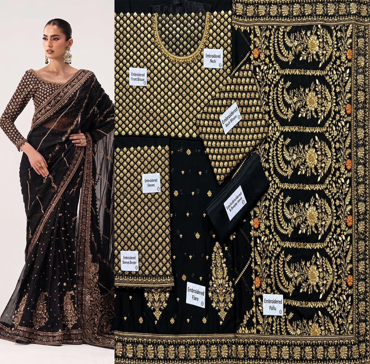 Maria b LUXURY FORMAL WEDDING SAREE COLLECTION