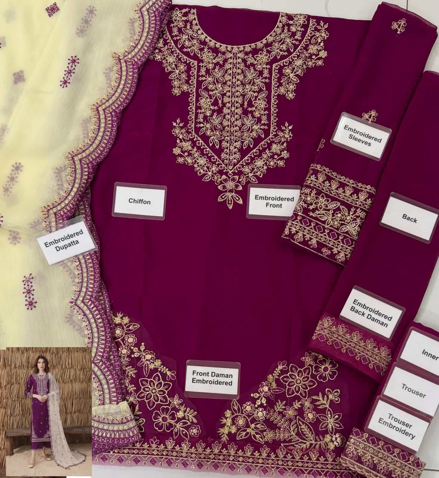 CHARIZMA CHIFFON EMBROIDERY COLLECTION