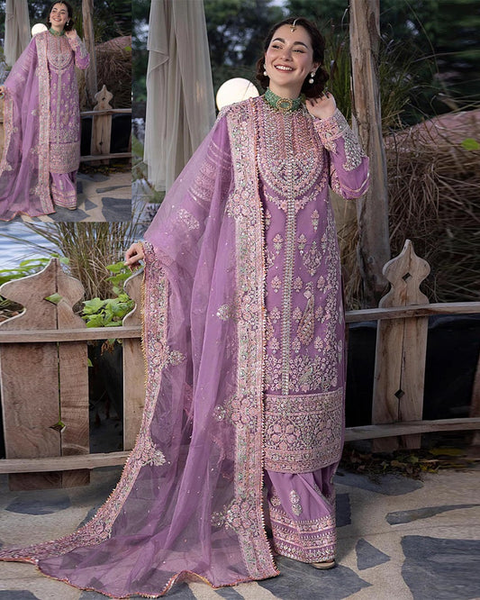 Ali Xeeshan Luxury Wedding Formal Collection- Lavender