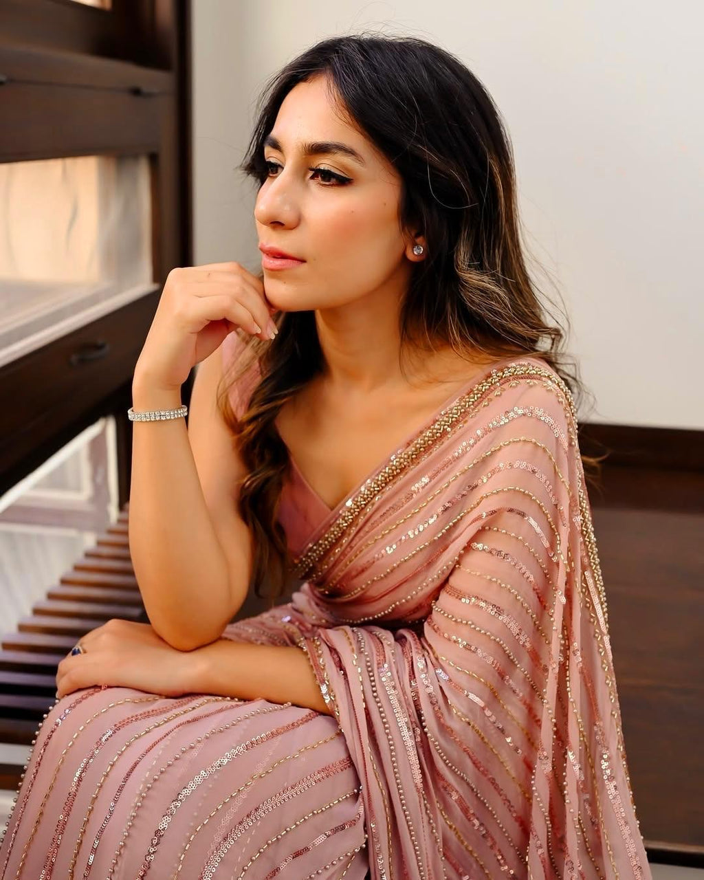 EMBROIDERED CHIFFON SAREE COLLECTION
