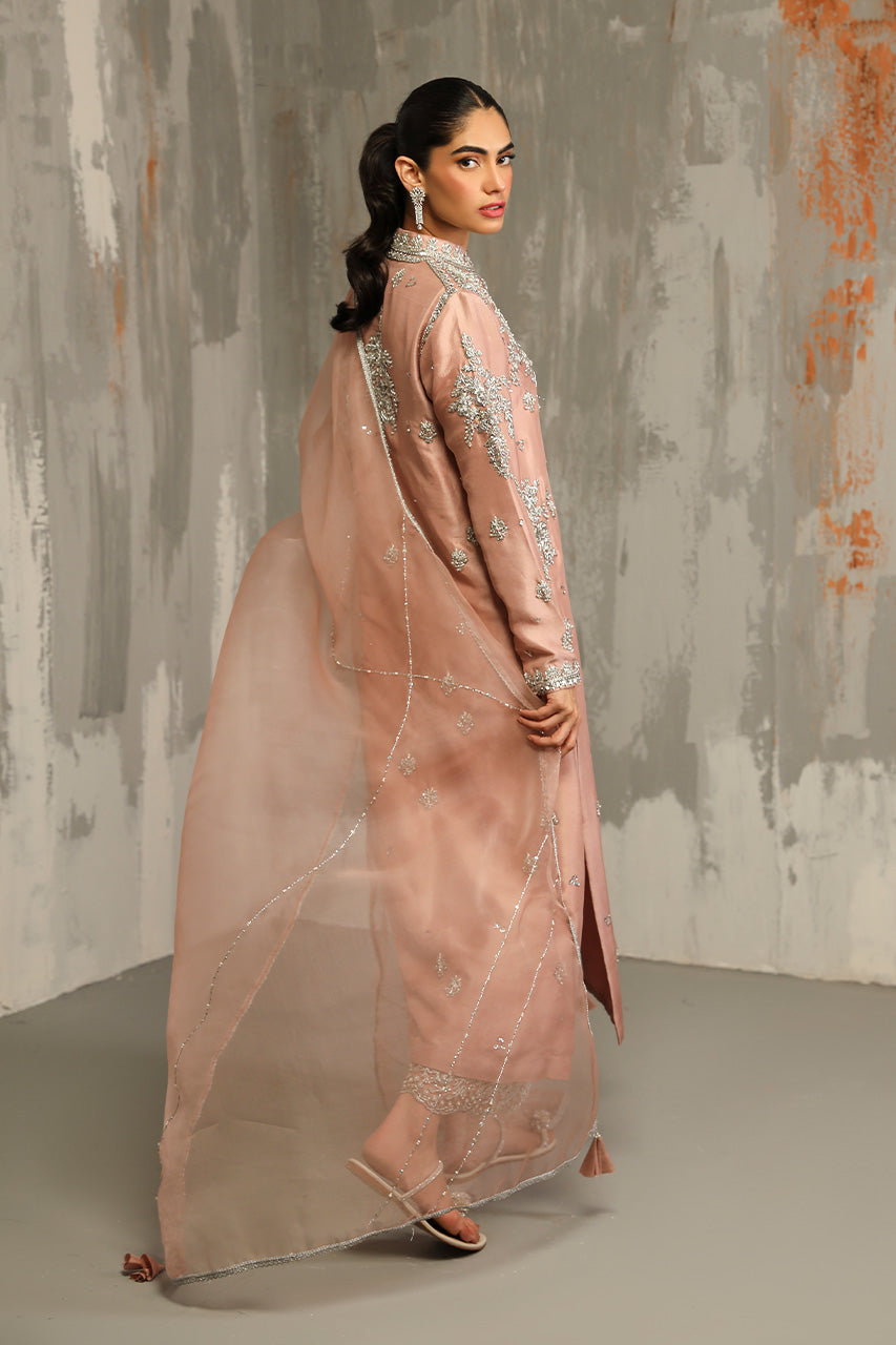 Nida Azwer Luxury Formal Wedding Collection- Tea Pink