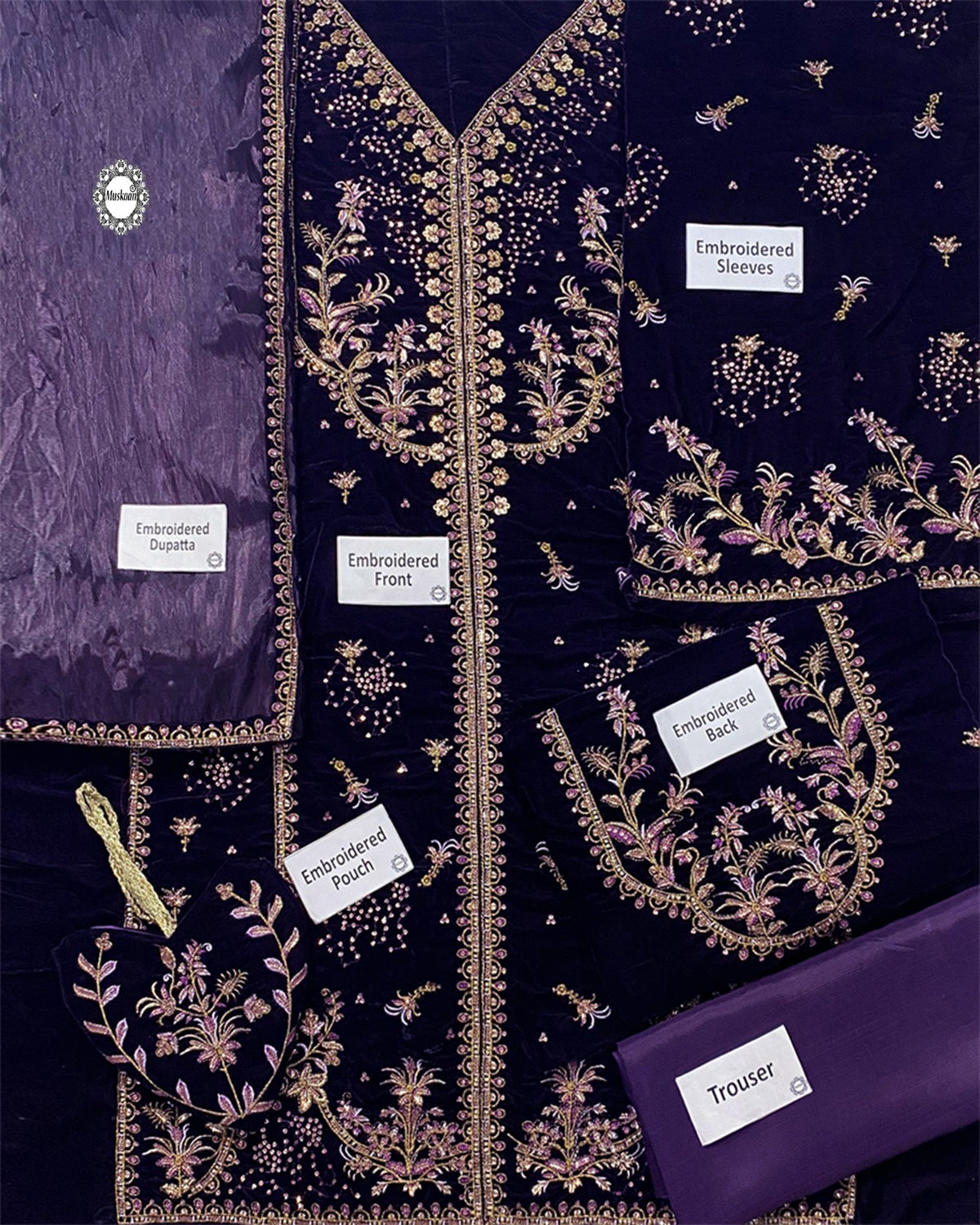 Farah Talib LUXURY FORMAL VELVET WEDDING COLLECTION